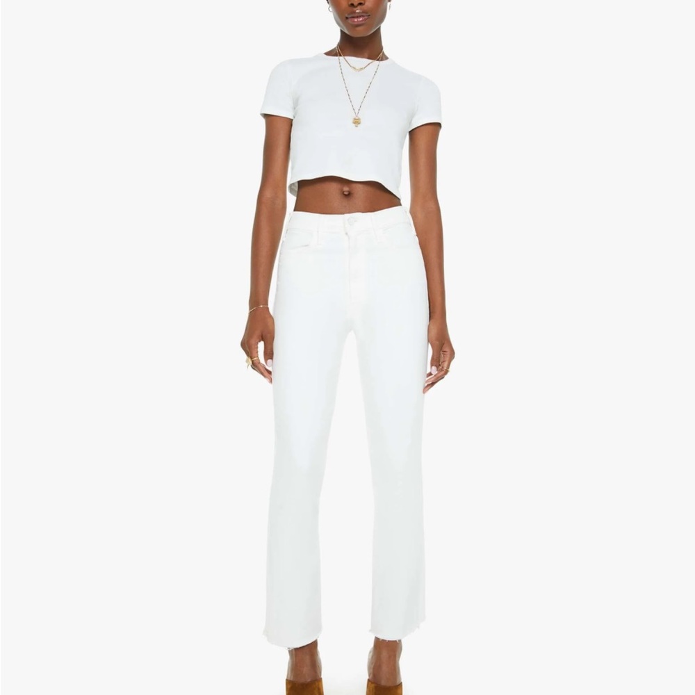 🩷MOTHER Size 28 The Hustler Ankle Fray in Fairest of Them All